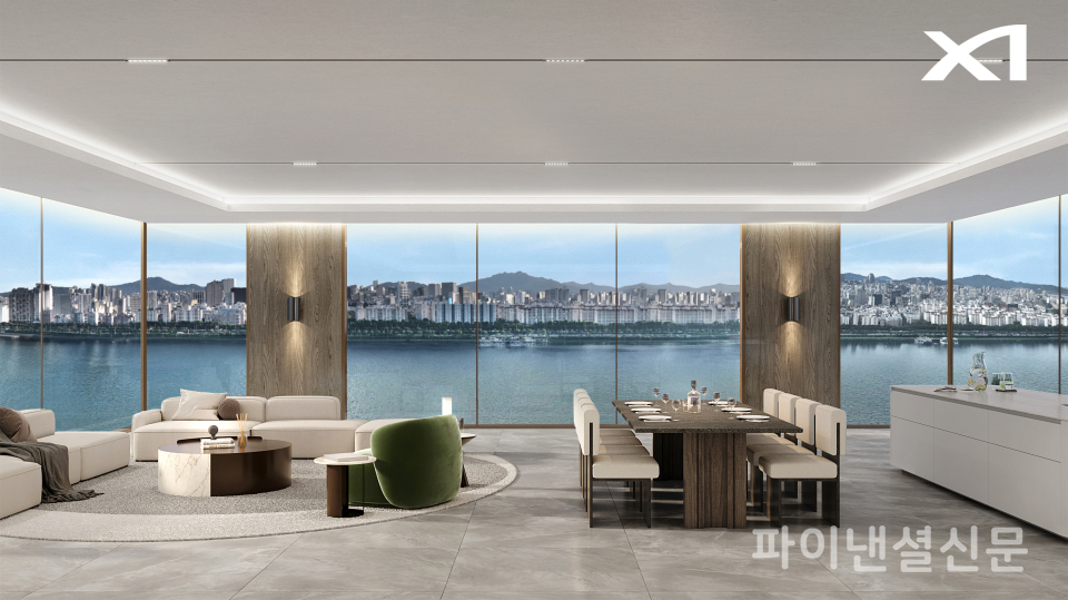 GS건설 자이(Xi)가 특허 출원한 ‘파노라마 조망 가능한 구조’ 설계 적용된 예시 이미지 (사진=GS건설)
